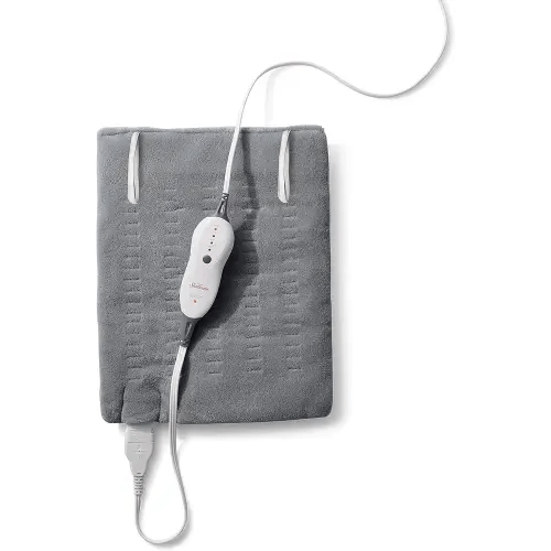 Sunbeam Premium Sunbeam Heating Pad with Compact Storage, Standard Size, Gray