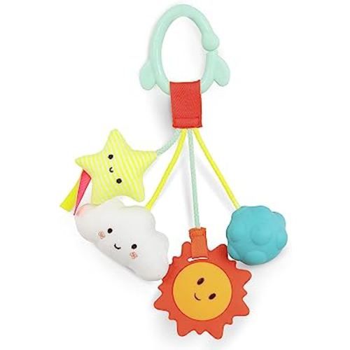 B. toys- B. baby- Baby Sensory Rattle – Hanging Toys for Car Seat, Stroller, Crib, Play Gym – Soft & Crinkly – Fun Activity for Infants, Babies– 3 Months +