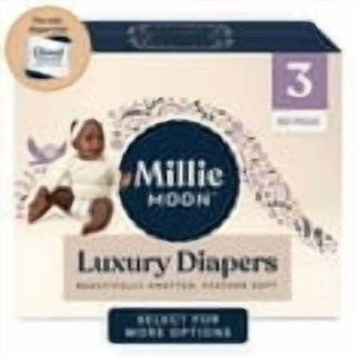 (2 pack) Millie Moon Luxury Diapers, Size 80 Count