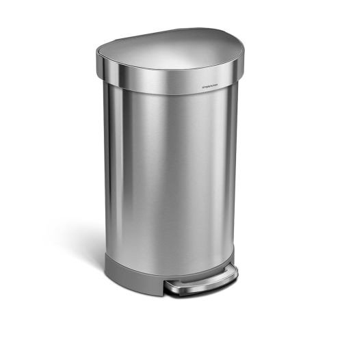 Simplehuman - 45L Semi-Round Step Can with Liner Rim