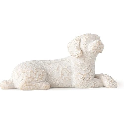Willow Tree Love My Dog (Small, Lying Down), Always with me, Full of Personality Gift for Dog Owners of Miniature Breeds, New Pet Adoption or Bereavement, Sculpted Hand-Painted Figure