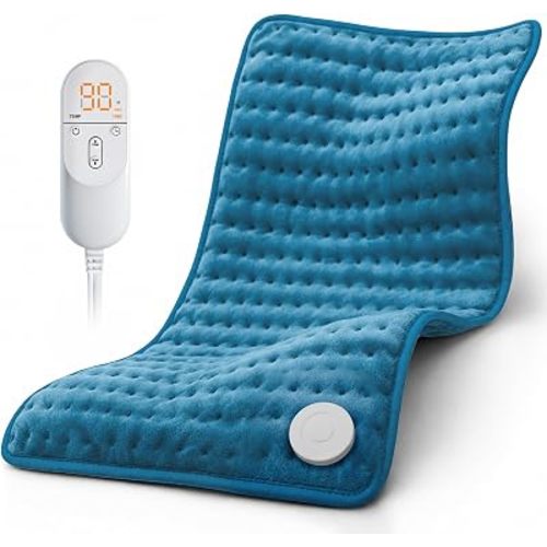 Heating Pad for Back, Electric Heating Pads for Cramps/Abdomen/Waist/Shoulder with 6 Heat Settings and Auto-Off, Moist/Dry Heat pad, Mothers Day Gifts for Mom Women Wife Grandma, 12" x 24"