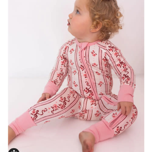 Vintage Love Zipper Romper – In My Jammers