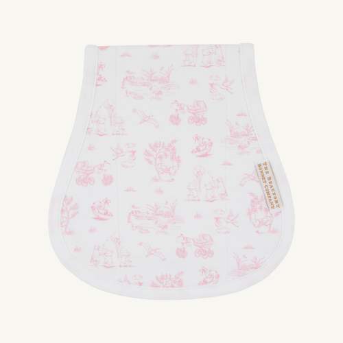 Burp Cloth - Sir Proper's Sweet Arrival (Hamptons Hot Pink)
