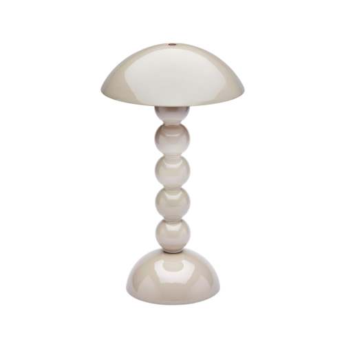 Cappuccino Lacquer Rechargeable Bobbin LED Lamp