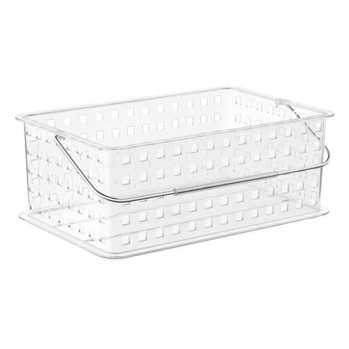 iDesign Clear Grid Totes | The Container Store