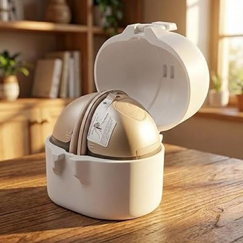 Breast Pump Case for Eufy S1 / S1 Pro / E10 / E20, Hands Free Breast Pump Carrying Case, Upright Holder for Fridge Storage, Travel & Work, Gift for Busy Working Moms