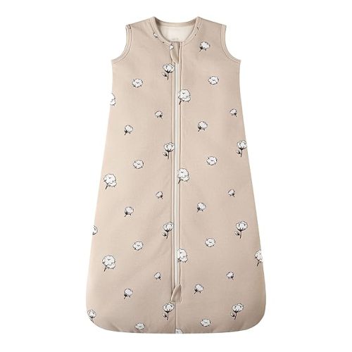 Owlivia Baby Organic Cotton 0.5 TOG Wearable Blanket-Light Sleeping Bag with 2-Way Zipper, Boys Girls Swaddle Transition Sleep Sack(0.5 TOG Mini Bears, 12-18 Months)