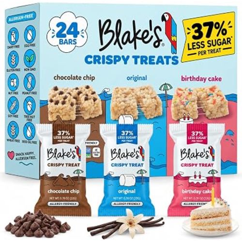Blake's Crispy Treats Variety Pack 24 Count, Gluten Free and Vegan Snacks