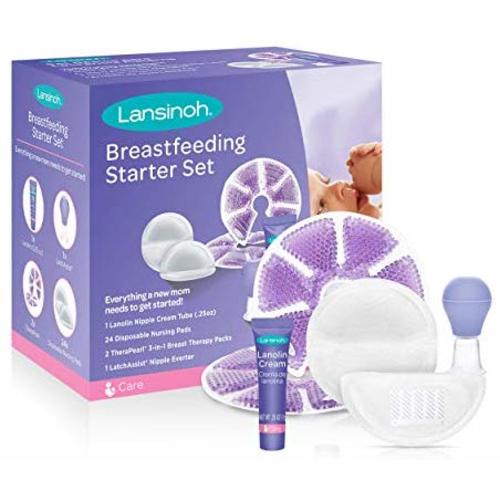 Lansinoh Breastfeeding Starter Set for Nursing Moms