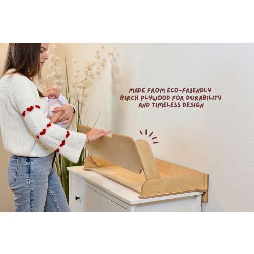 Birch Plywood Baby Changing Table Top: Modern Nursery Furniture