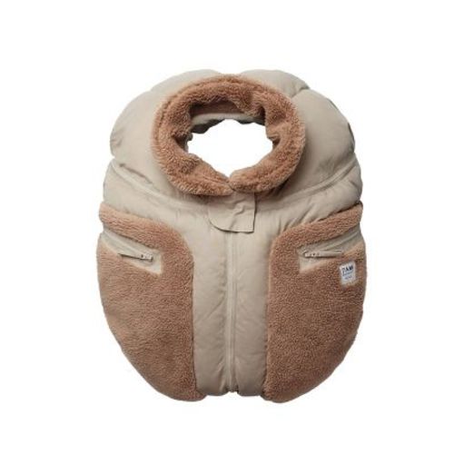 7AM Enfant Car Seat Cover Cocoon - Oat/Applique Cacao
