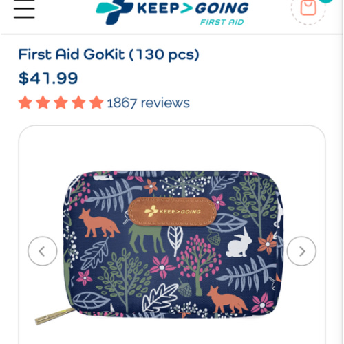 First Aid Woodland GoKit (130 PCS) - KEEP>GOING First Aid