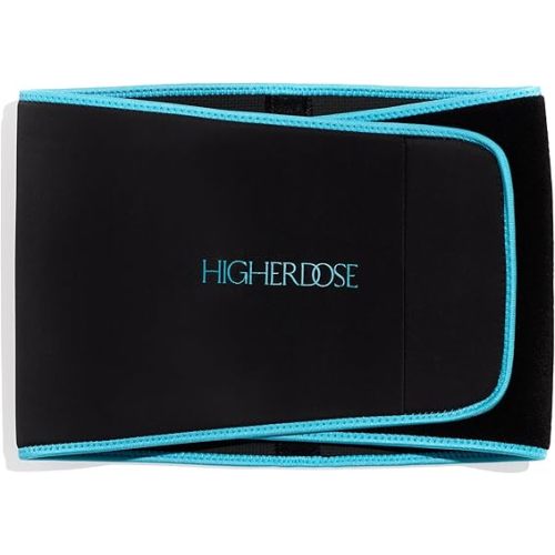 HigherDOSE Stomach Sweat Band - Waist Trainer for Women & Men - Helps Support Core & Back - Locks in Heat & Amplifies Sweat