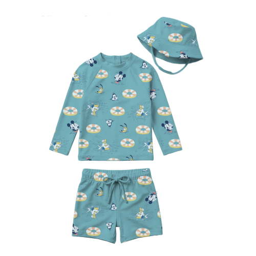 Character Baby Boy Rash Guard Swim Set with Hat
