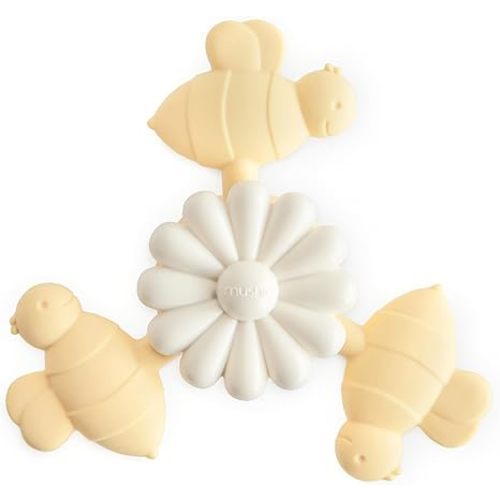 mushie Bee Suction Spinner Toy | Toddler Sensory Toys for Bath & Play