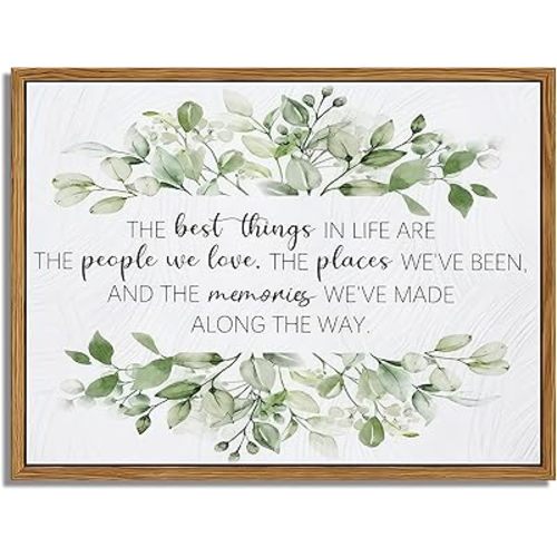 Dytila ​​Floating Framed Sage Green Wall Art, Bathroom Picture Wall Decor, Inspirational Scripture Painting, Botanical Canvas Print, Olive Green Artwork for Office, Living Room, Bedroom 12x16 Inch