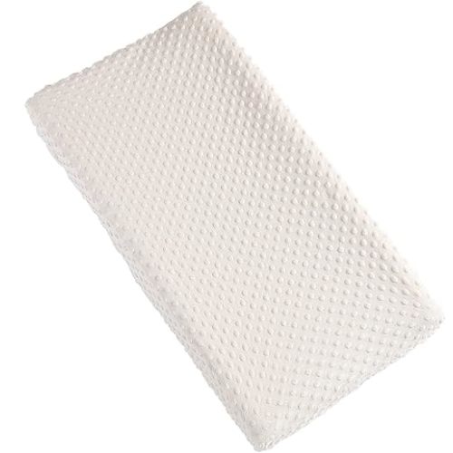 Solid Changing Table Pad Cover Cradle Sheet, Fits 32"/34''x16" Contoured Diaper Changing Pad, Ultra Soft Cozy Minky Dots Plush Changing Table Covers, Breathable Wipeable Removable (Beige)
