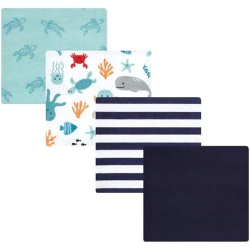 Luvable Friends Little Treasure Flannel Receiving Blankets 4pk