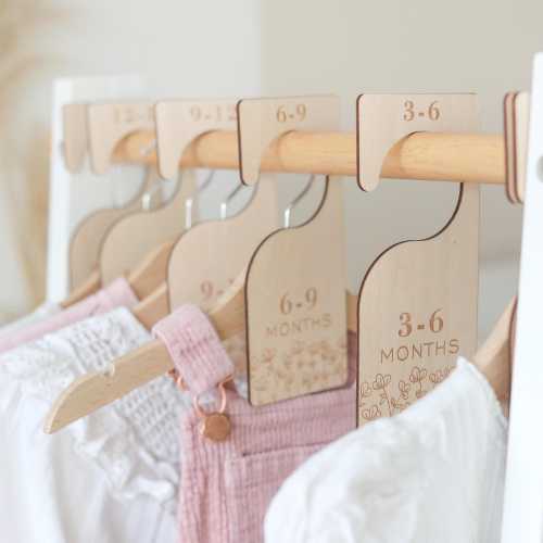 Flowers Baby Wardrobe Dividers, Nursery Organisation, Baby Closet Organiser, Wildflower Clothes Hangers, Girl Nursery Decor (Double sided)