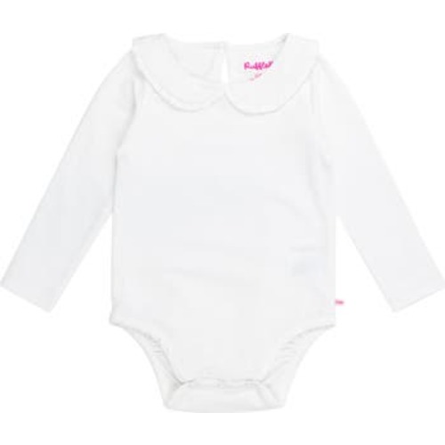 Baby Girls Knit Long Sleeve Ruffle Peter Pan Bodysuit, 3-6M