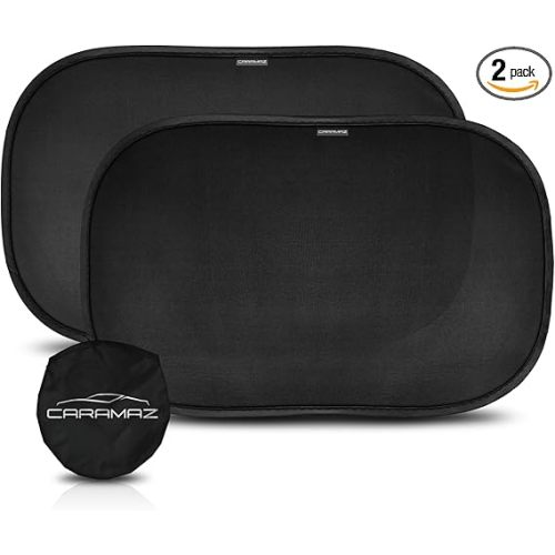 CARAMAZ Car Window Shade for Baby with Certified UV-Protection 2 Pack - 20"x12"