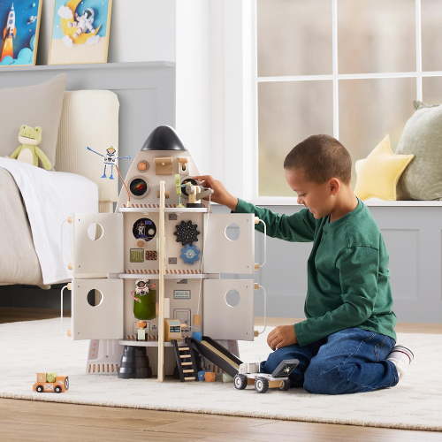 Member's Mark Wooden Rocket Launch Playset