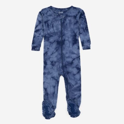 Leveret Footed Cotton Pajamas Tie Dye Colorful 6-12 Month