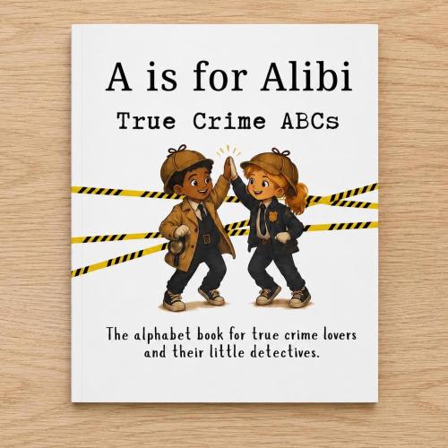 True Crime Alphabet Book, Funny ABC Book, Baby Shower Gift, Crime Enthusiast, Crime Junkie Baby Book