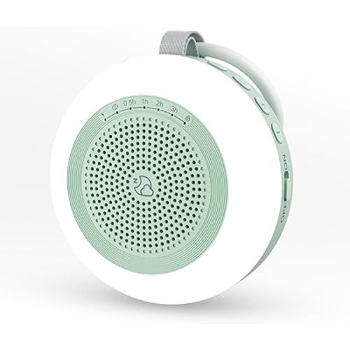 Portable Sound Machine,LEICEX White Noise Machine,33 Soothing Sound 10 Colors Night Light Sleep Machine for Baby Kids,Timer and Memory, Travel Sound Machine for Sleep Office Privacy Travel(Mint)