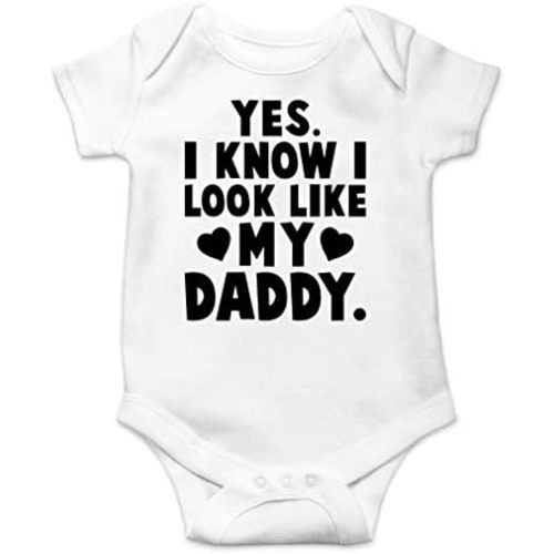 Yes. I Know I Look Like My Daddy - Family Humor Funny Baby Bodysuit