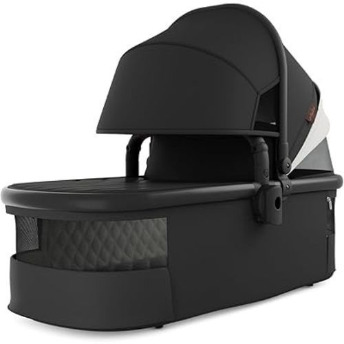 mompush Stroller Bassinet - Compatible with Ultimate 2, Ultimate 3 Strollers, Carrycot Attachment, Suitable from Birth Up to 20 lbs, Ventilation Panels, Extra-Large Extendable Sun Canopy & Spacious