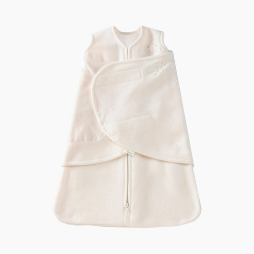 Halo SleepSack Swaddle Micro Fleece - Cream, Small