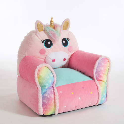 Heritage Club Figural Unicorn Bean Chair, Pink