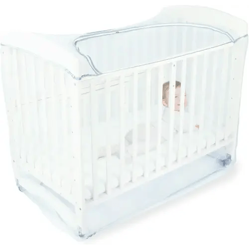 Orzbow Baby Crib Tent to Keep Baby from Climbing Out, Encrypted Mosquito Net for Crib, Crib Net with Two-Way Zippers, Durable and Breathable Mesh Cover, Falls and Mosquito Bites, White