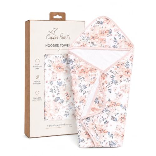 Copper Pearl Hooded Bath Towels Premium Knit/Terry Cloth Baby Towels with Hood, Pockets, and Cool Designs - Great to Gift and Make Bath Time Fun - Baby Bath Towel, Autumn