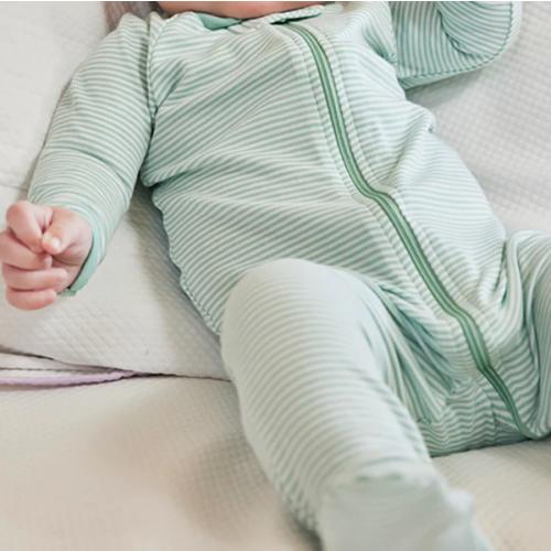 LAKE | Baby | Pima Cotton Pajamas | Parisian Green Baby Sleeper