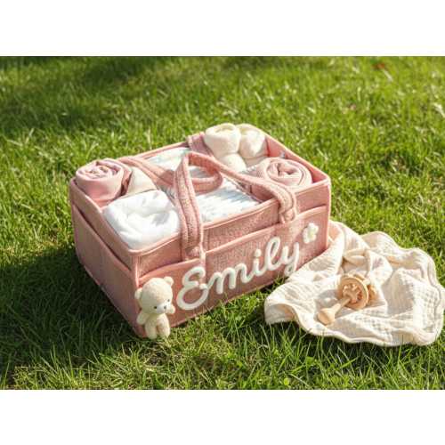 Personalized Diaper Bsket Gift for Mom, Diaper Bag for Baby Boy and Girl, Baby Shower Gift, New Mom Gift, Newborn Gift Bag