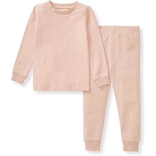 Burt's Bees Baby baby-boys Honeysoft Pajamas, Tee and Pant 2-piece Pj Set, Soft Organic Cotton & Lyocell Blend