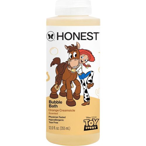 The Honest Company Foaming Bubble Bath, Gentle on Skin, Dermatologist Tested, Tear Free, Hypoallergenic, Disney and Pixar's Toy Story, Orange Creamsicle