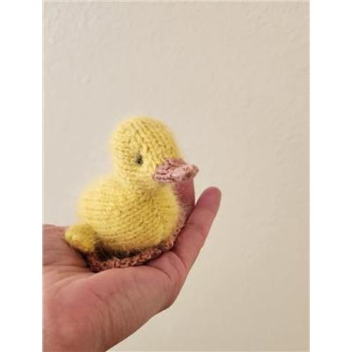 Realistic Knit Duckling: Merino Wool Stuffed Animal Nursery
