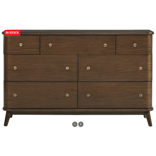 Devon Loft Walnut Dark Wood Dresser | Rooms to Go