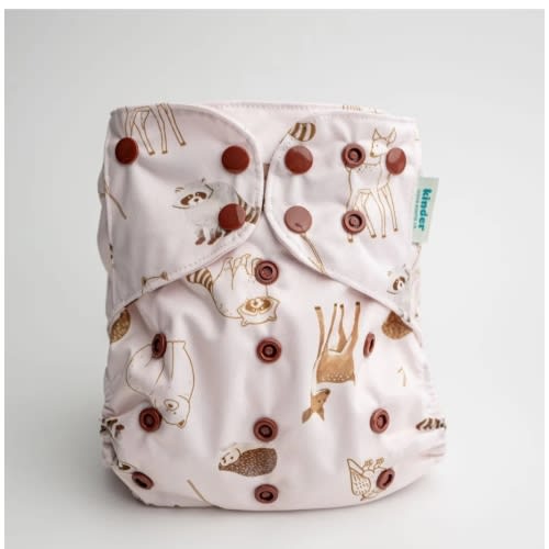Animals and Insects: Essentials Pocket Cloth Diaper with Athletic Wicking Jersey, Grows with your Baby