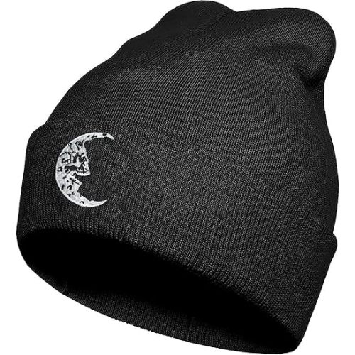 Embroidered Beanie Hats for Men Women, Winter Funny Knit Hat, Stuff Accessories Gifts