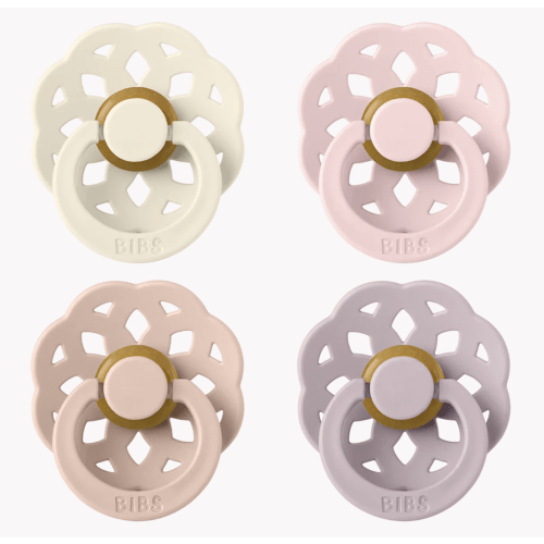 Boheme Pacifiers 4 Pack - Ivory/Blush/Blossom/Dusky Lilac