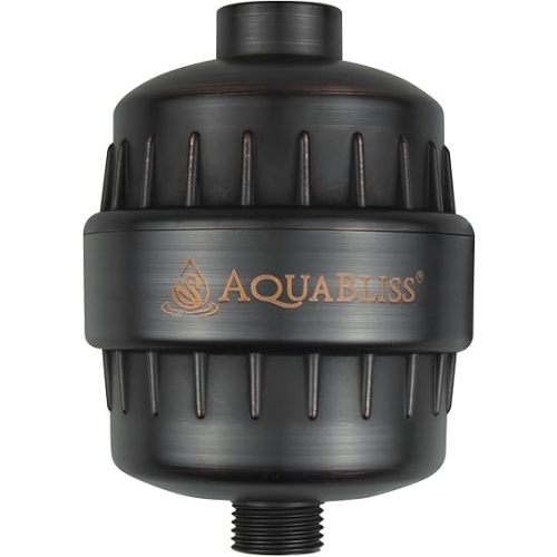 AquaBliss High Output Revitalizing Shower Filter - Reduces Dry Itchy Skin, Dandruff, Eczema, and Dramatically Improves The Condition of Your Skin, Hair and Nails - Oil Rubbed Bronze (SF100-ORB)