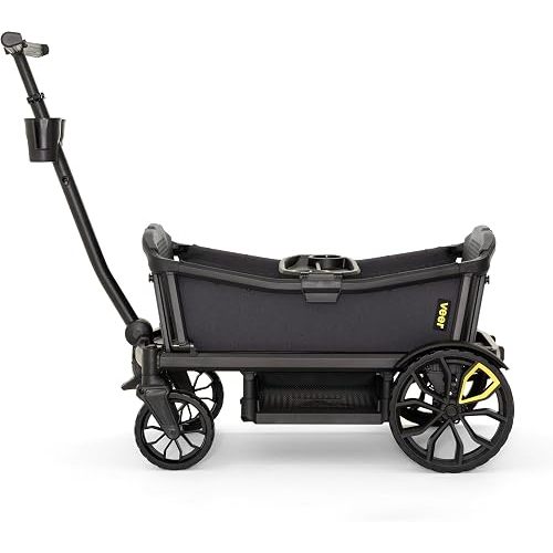 Veer All-Terrain Cruiser XL | Premium Off-Road Wagon Stroller for Babies, Toddlers, and Kids | Push/Pull/Push-Along Steering for Uneven Terrain | JPMA Certified | Lightweight and Collapsible | 4 Seats