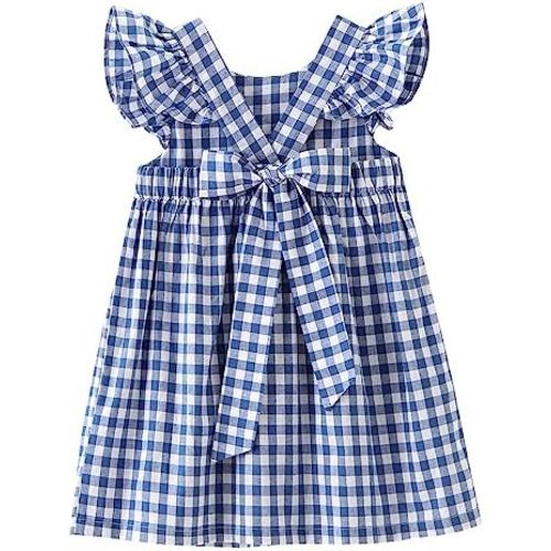 Zanie Kids Easter Dresses for Girls Baby Girl Summer Dress Playwear Family Photo Outfits