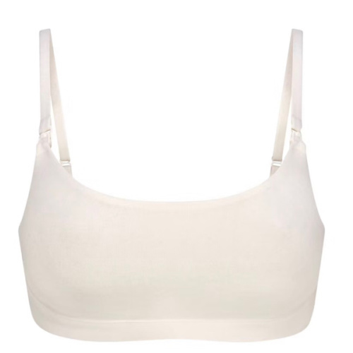 COTTON JERSEY MATERNITY NURSING SCOOP BRALETTE | MARBLE | SKIMS