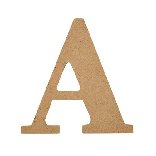 Plaid Unfinished Wood MDF 5" Letter for DIY Arts and Crafts, A